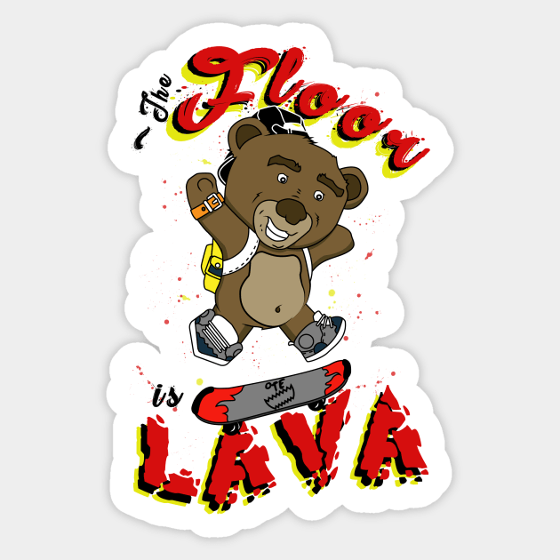 OTE Kickflip lava Sticker by OwnTheElementsClothing